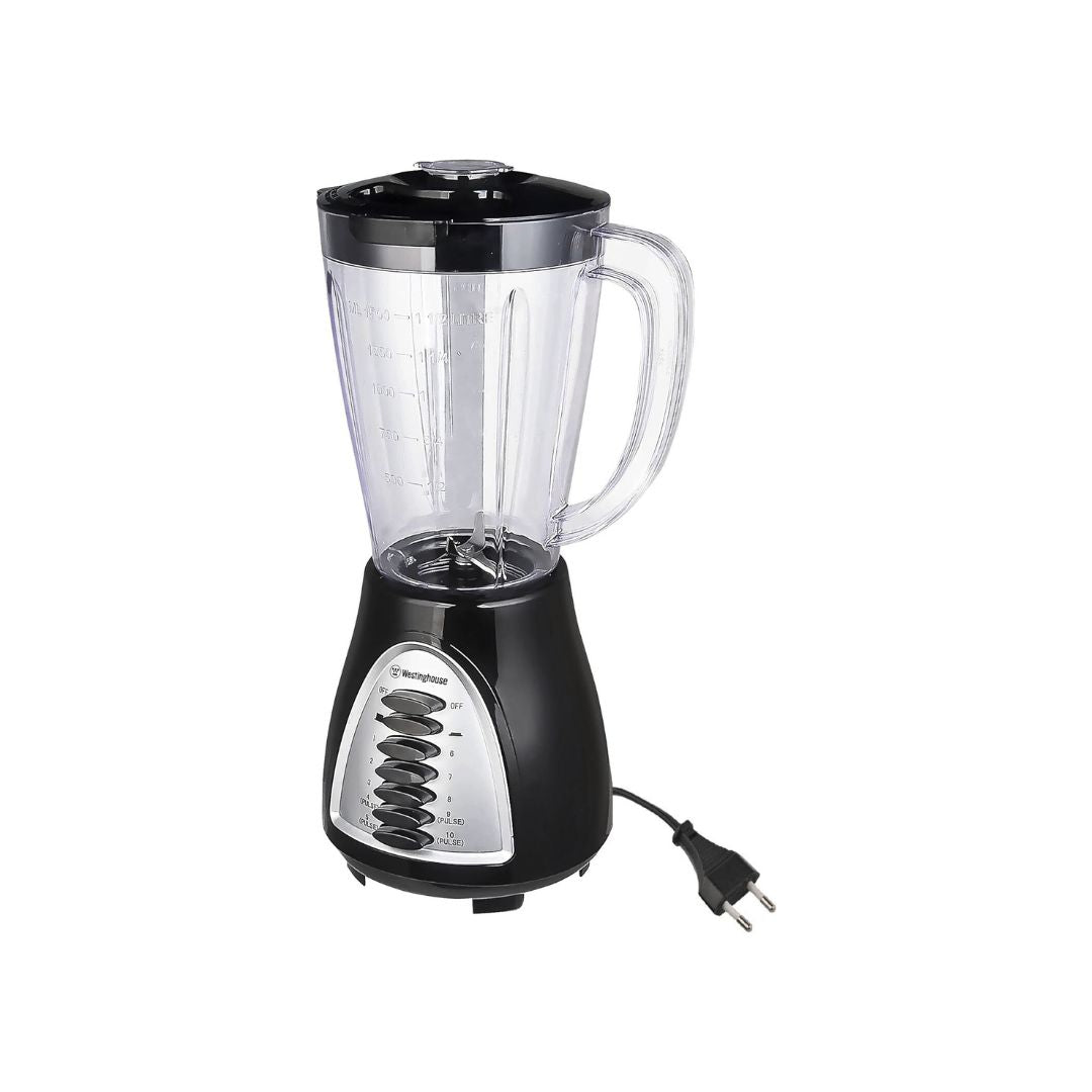 Westinghouse 1.5L Blender W/Glass Jar Black 400W (WKBE1008BA) Westinghouse 1.5L Blender W/Glass Jar Black 400W (WKBE1008BA)
